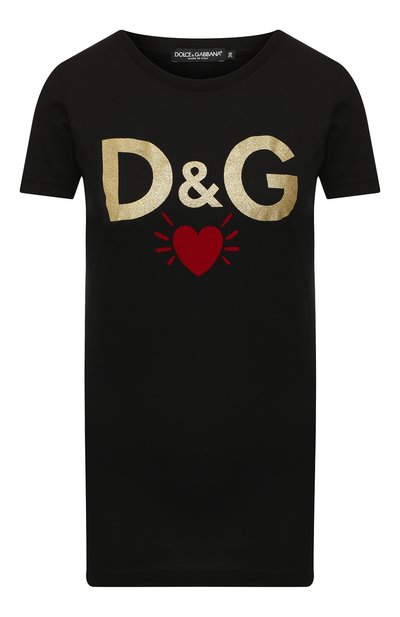 Женская хлопковая футболка DOLCE & GABBANA, арт. F8H32T/G7TLB