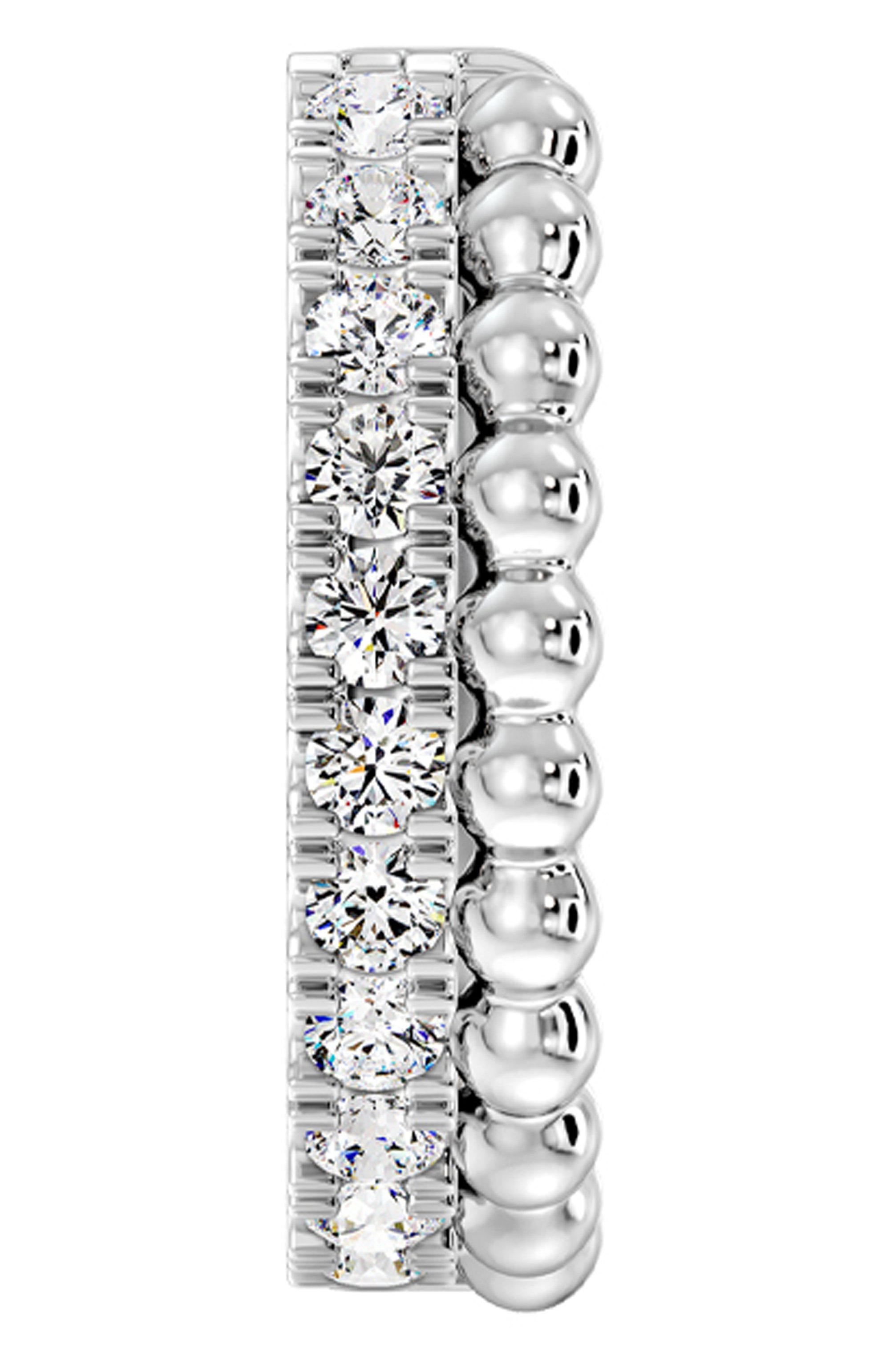 Серьга SERENDIPITY бесцветного цвета по цене 212750 руб., арт. EJE0031W, фото 2 Серьга SERENDIPITY, арт. EJE0031W, фото 2