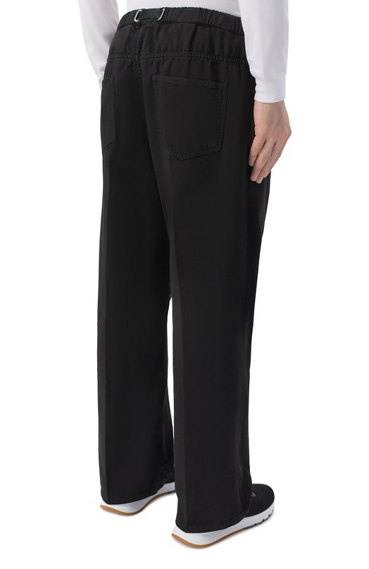 Хлопковые брюки White Sand 26SU93/260 Чёрный  26SU93/260 Фото 4