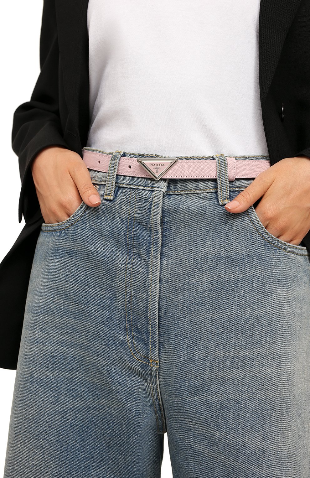 Кожаный ремень PRADA, арт. 1CC522-053-F0WZT, фото 2