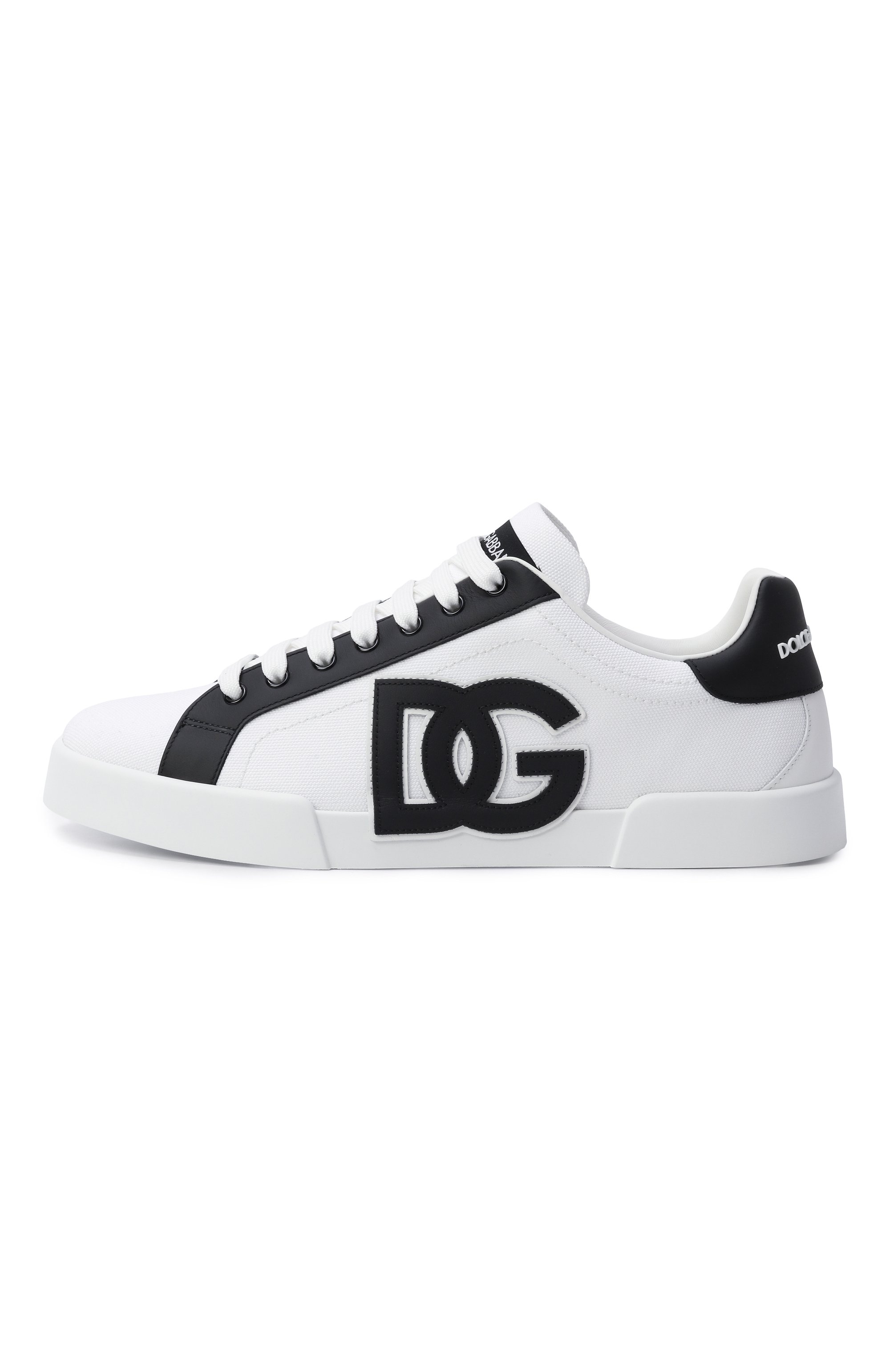 Комбинированные кеды portofino light strobel DOLCE & GABBANA белого цвета по цене 65350 руб., арт. CS2343/AE629, фото 4 Комбинированные кеды portofino light strobel DOLCE & GABBANA, арт. CS2343/AE629, фото 4