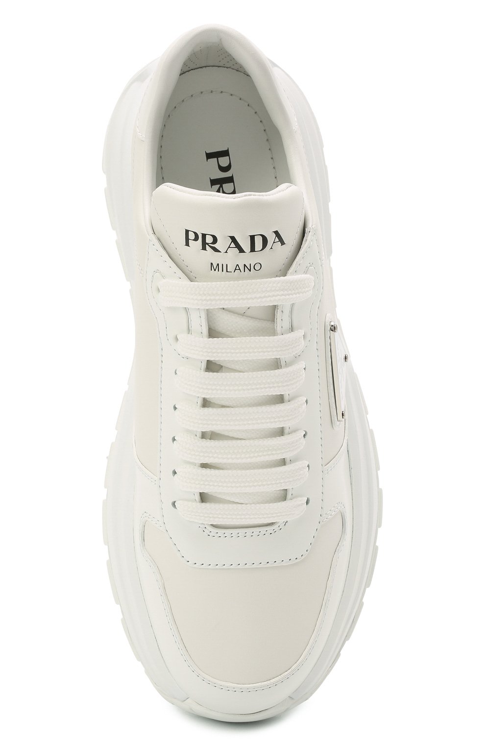 Кожаные кроссовки PRADA, арт. 1E804M-3LKI-F0009-045, фото 6