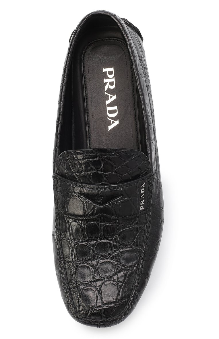 Мокасины из кожи каймана PRADA, арт. 2DD001-XNL-F0002-U00F, фото 4