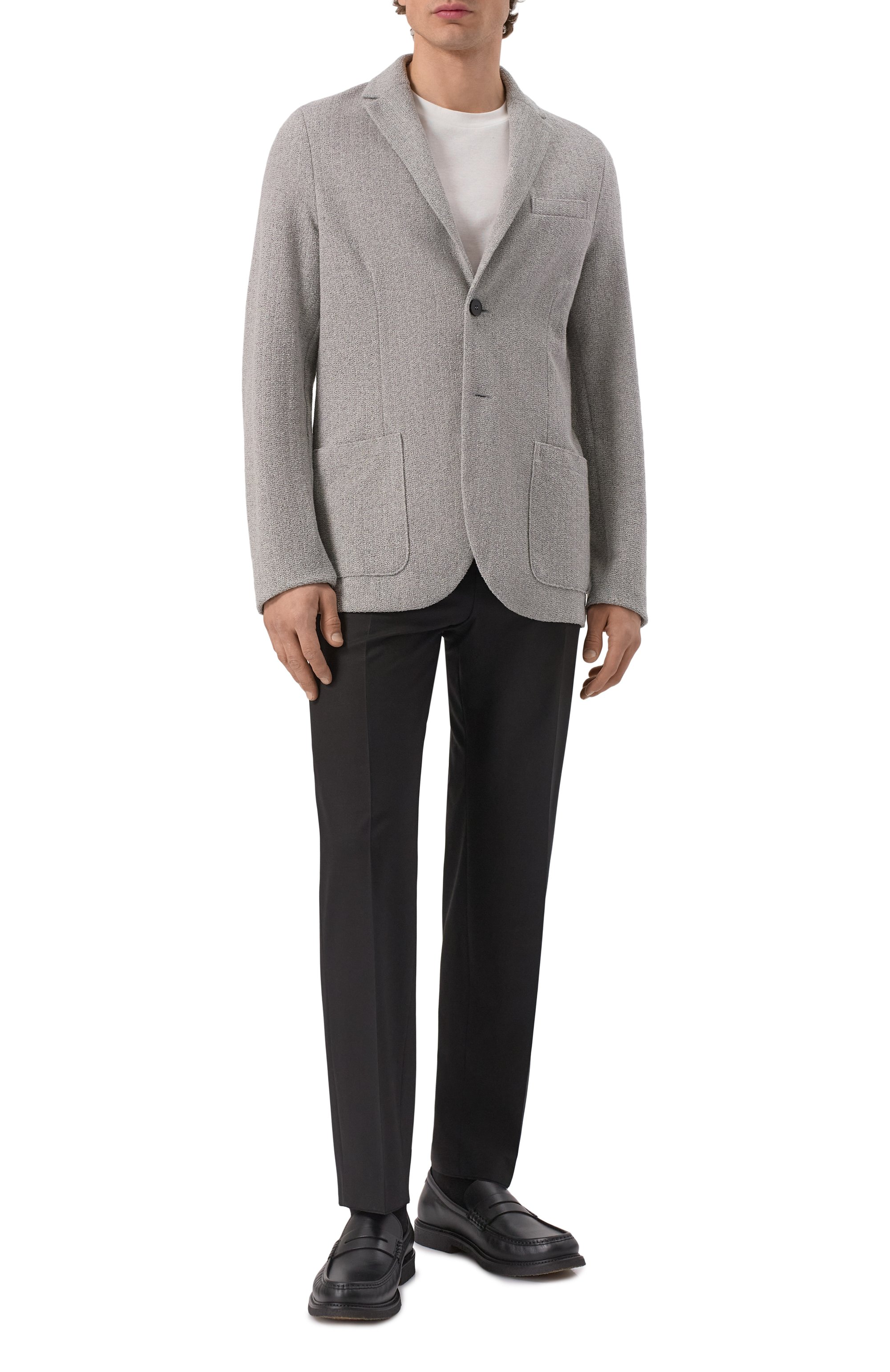 Хлопковый пиджак HARRIS WHARF LONDON, арт. C8Z22PXE, фото 3