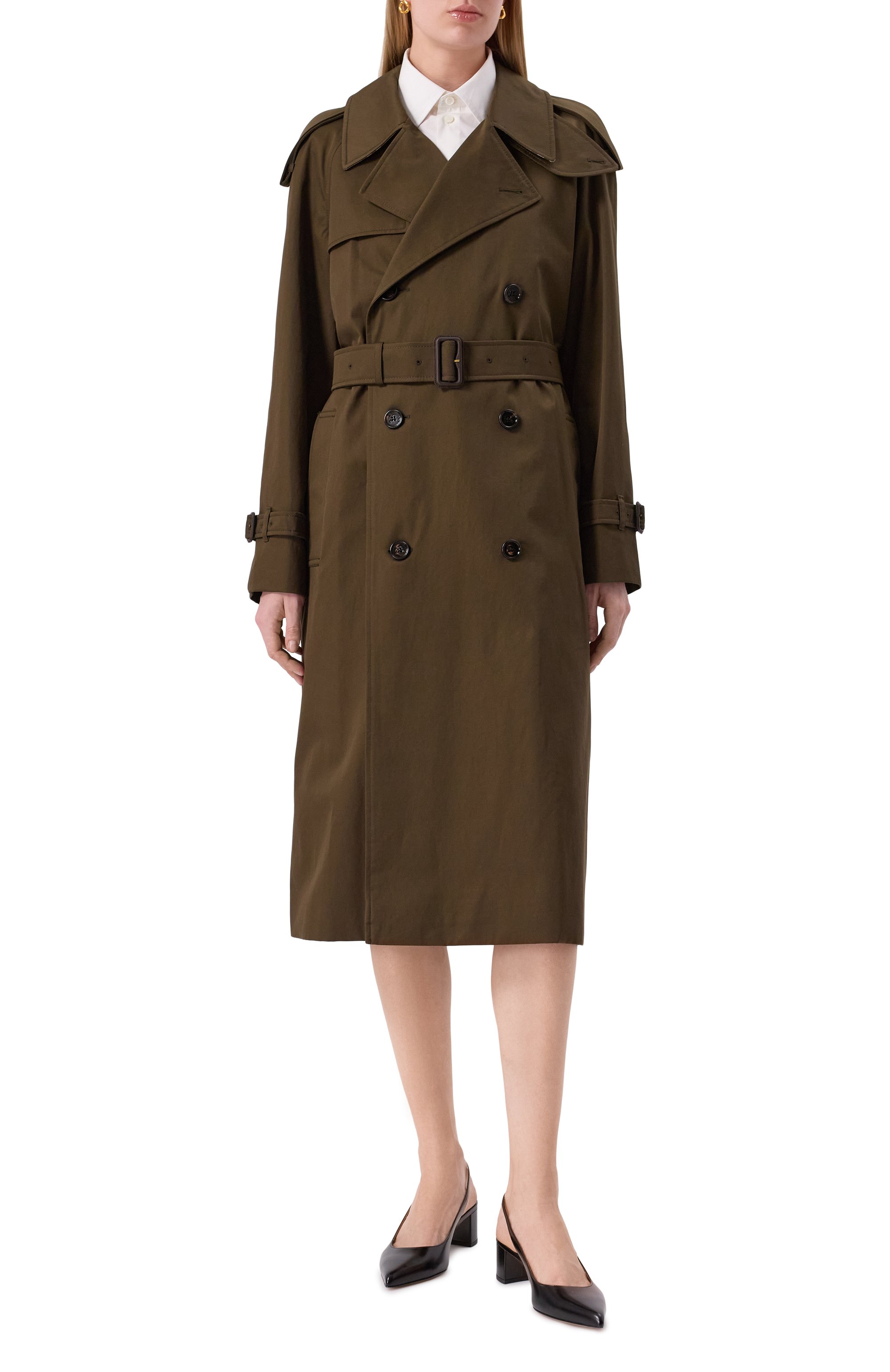 Хлопковый тренч BURBERRY, арт. 8104555, фото 3