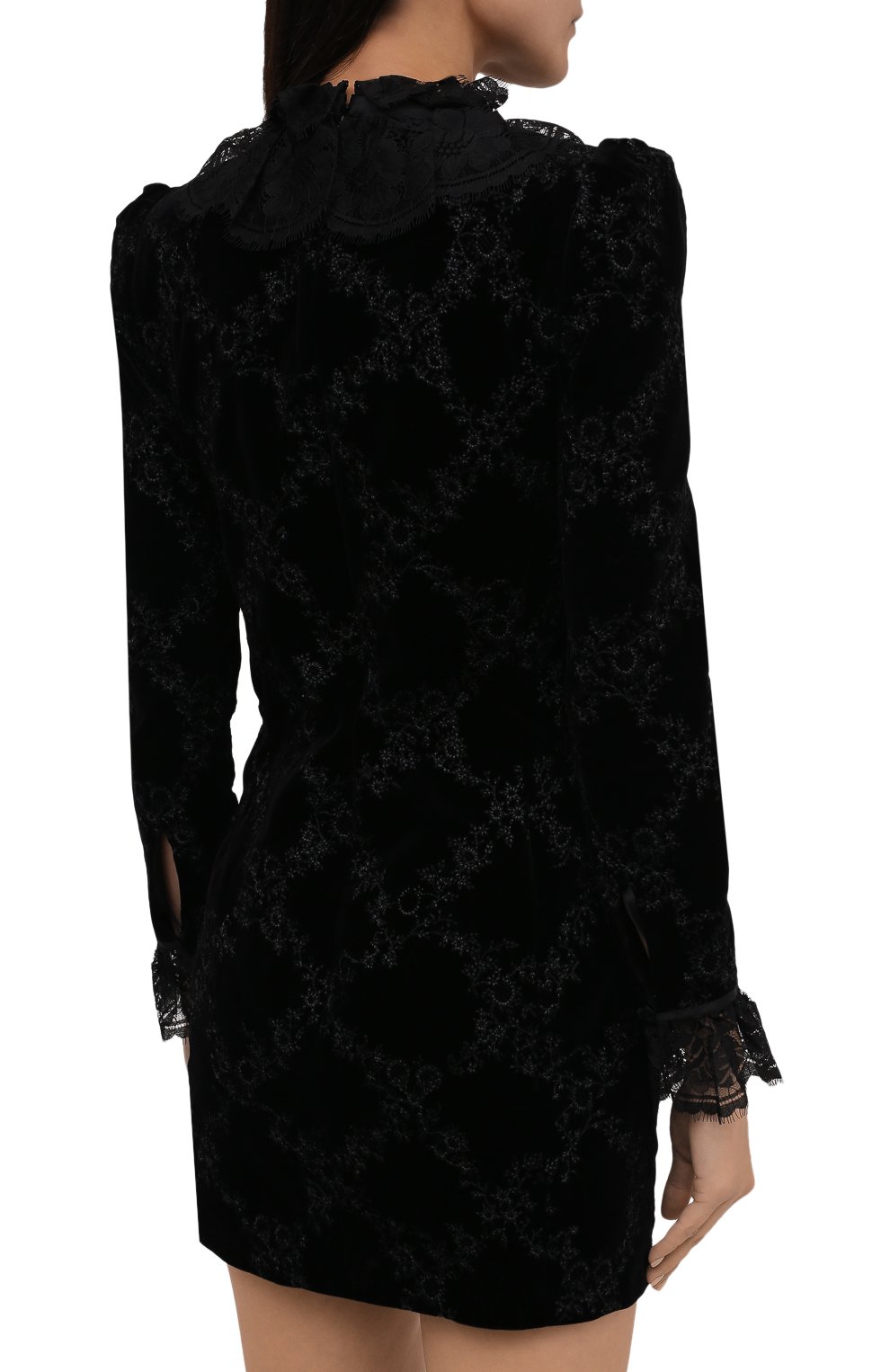 Хлопковое платье SAINT LAURENT, арт. 664012/Y615W, фото 4