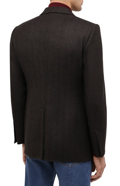 Шерстяной пиджак TOM FORD коричневого цвета по цене 387000 руб., арт. 856R02/1IMU40, фото 4 Шерстяной пиджак TOM FORD, арт. 856R02/1IMU40, фото 4