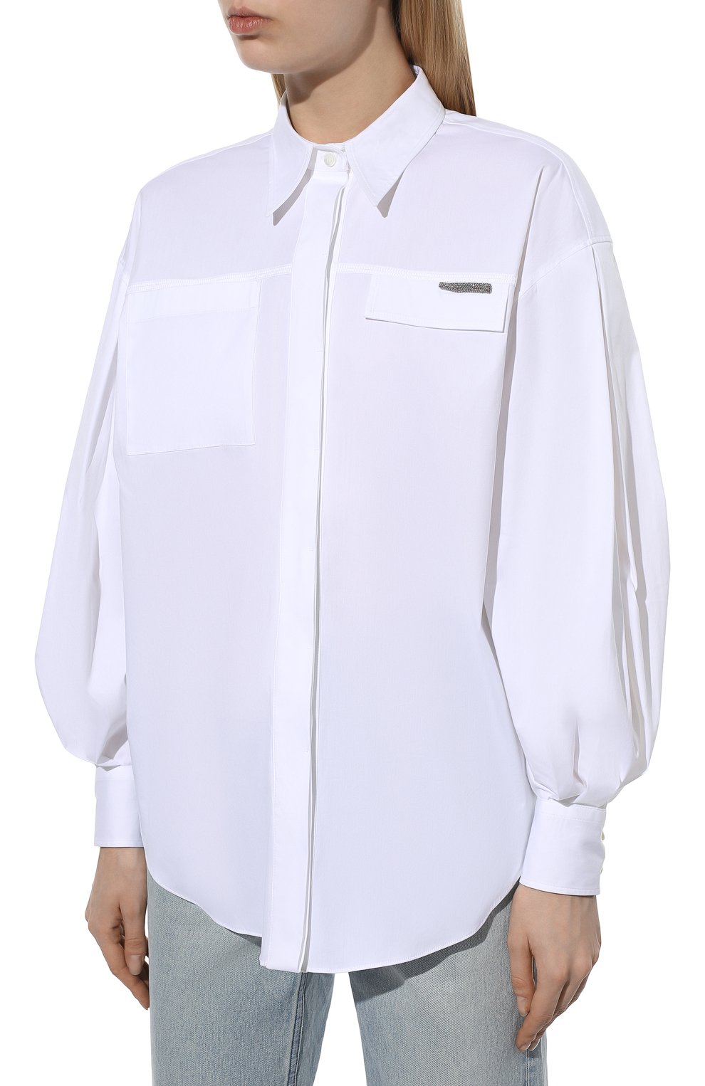 Хлопковая рубашка BRUNELLO CUCINELLI, арт. M0091ME606, фото 3