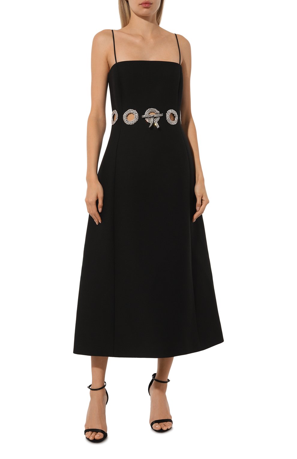 Платье из шерсти и шелка VALENTINO, арт. 5B3VA9L01CF, фото 3