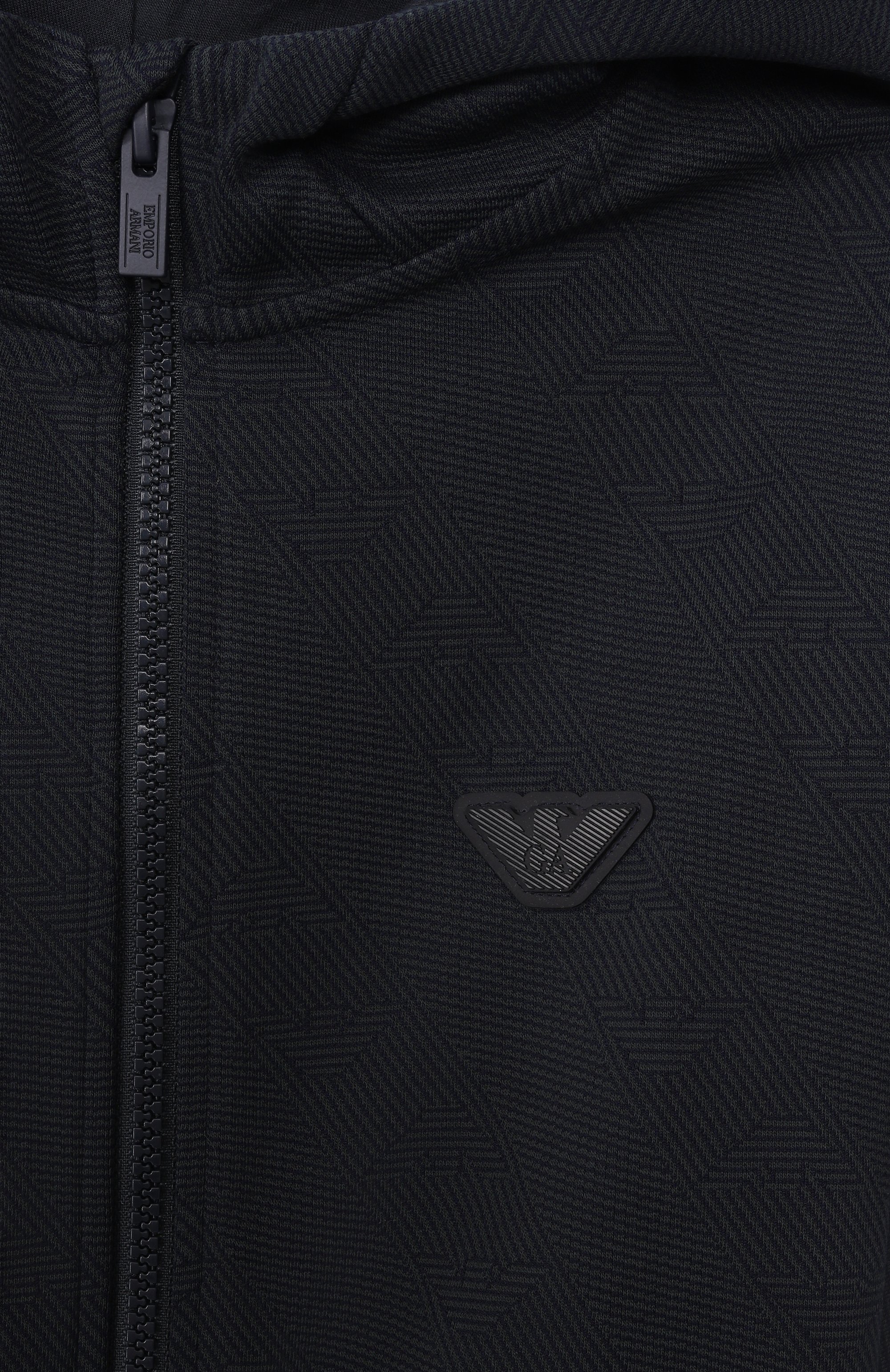 Толстовка EMPORIO ARMANI темно-синего цвета по цене 22700 руб., арт. EB001003/AF20698, фото 3 Толстовка EMPORIO ARMANI, арт. EB001003/AF20698, фото 3