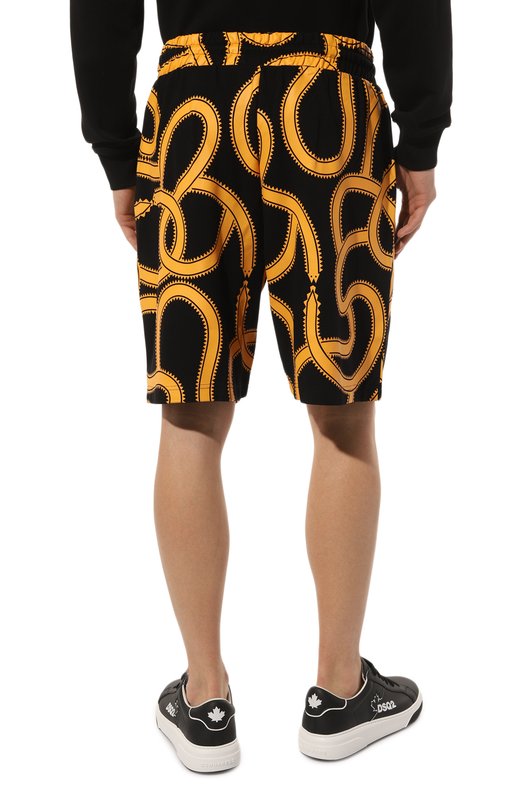 Хлопковые шорты Marcelo Burlon Жёлтый, фото 4