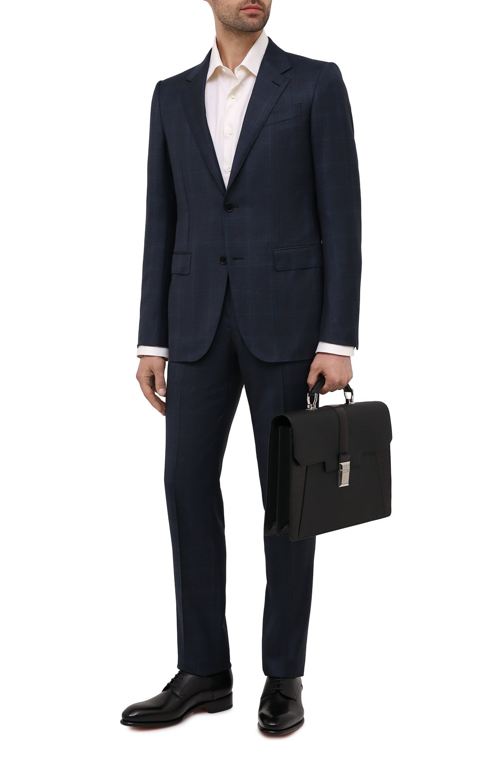 Портфель с отделкой из кожи крокодила ZILLI, арт. MJL-0BB04-A0490/0001/CP0R, фото 2