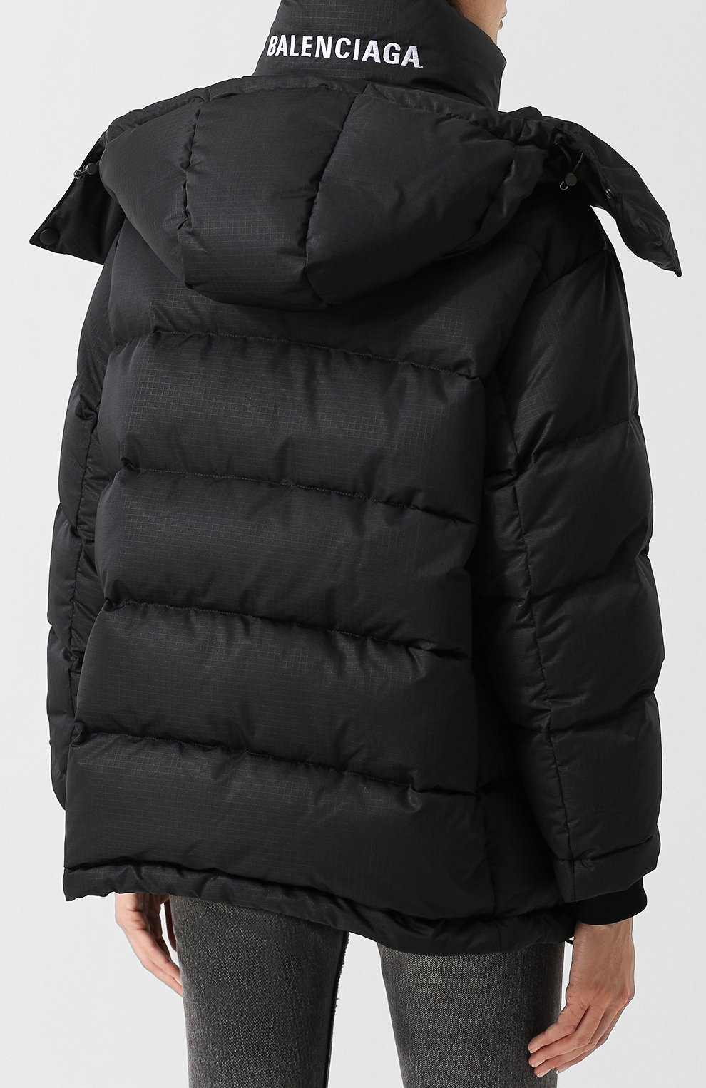 Стеганый пуховик с капюшоном и воротником-стойкой BALENCIAGA, арт. 528575/TYD33, фото 4