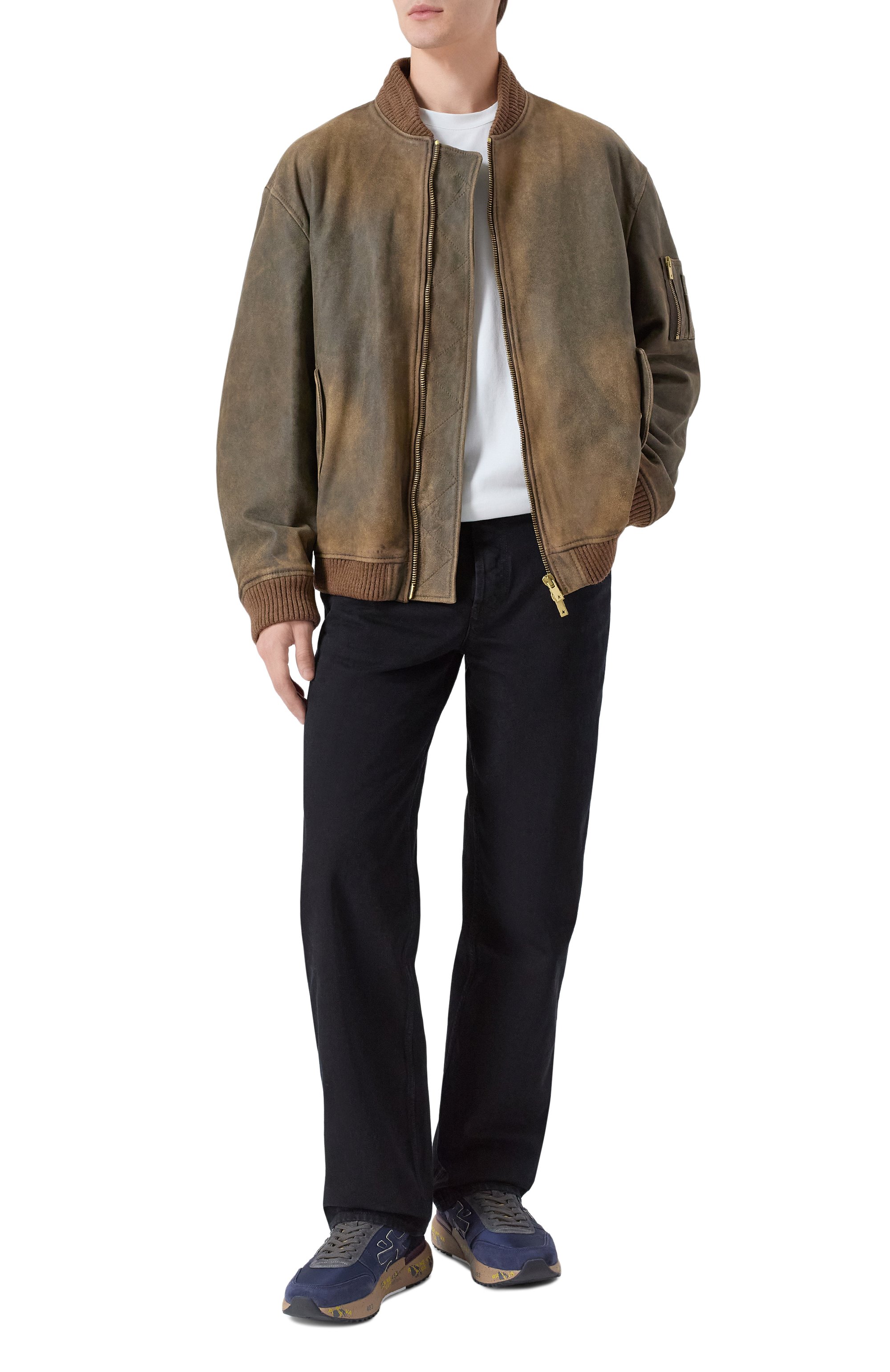 Комбинированные кроссовки mick PREMIATA темно-синего цвета по цене 41400 руб., арт. MICK/VAR 7068NM, фото 2 Комбинированные кроссовки mick PREMIATA, арт. MICK/VAR 7068NM, фото 2