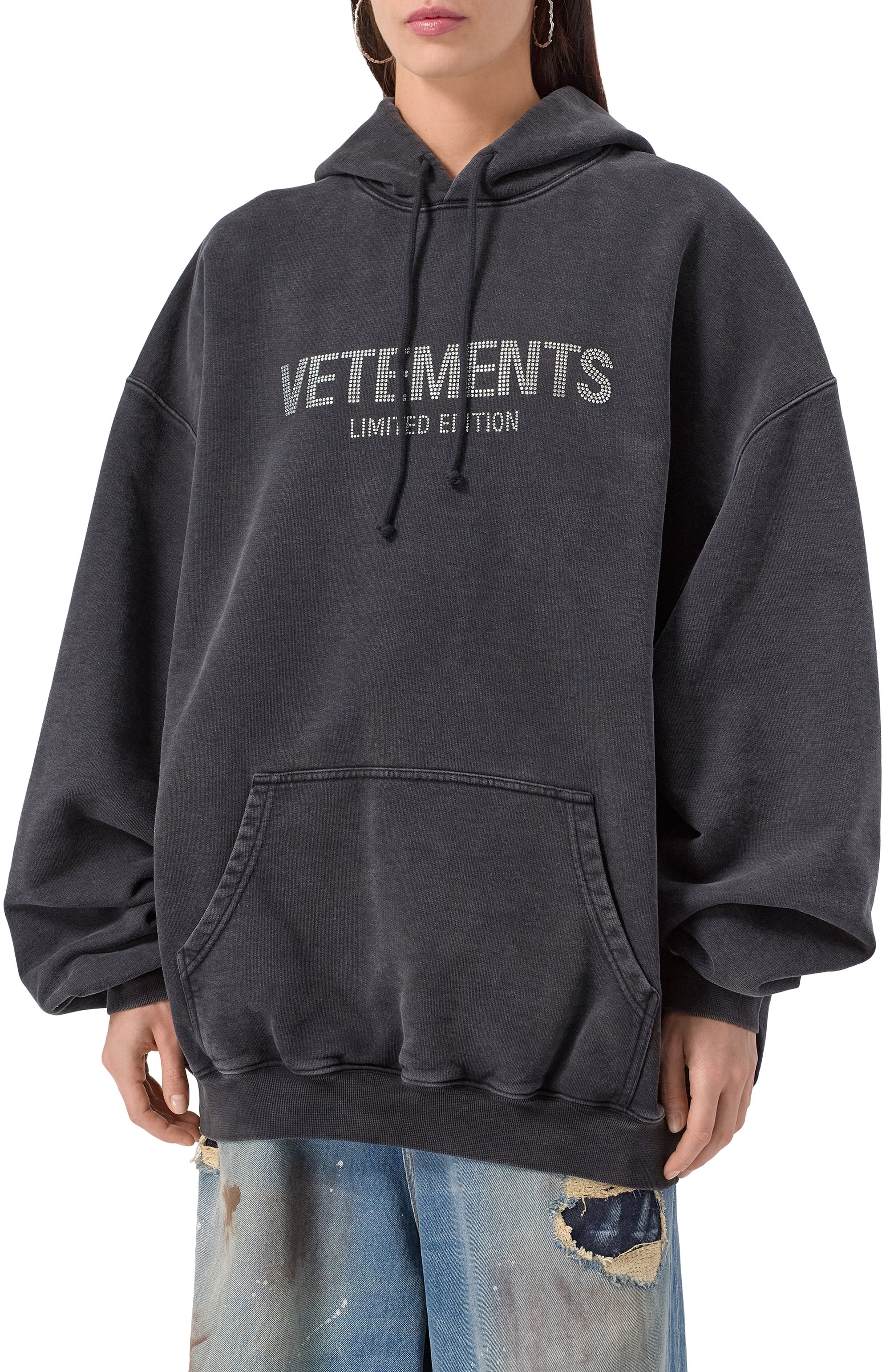 Хлопковое худи VETEMENTS, арт. UE54HD240B/1302 M0LLET0N, фото 3