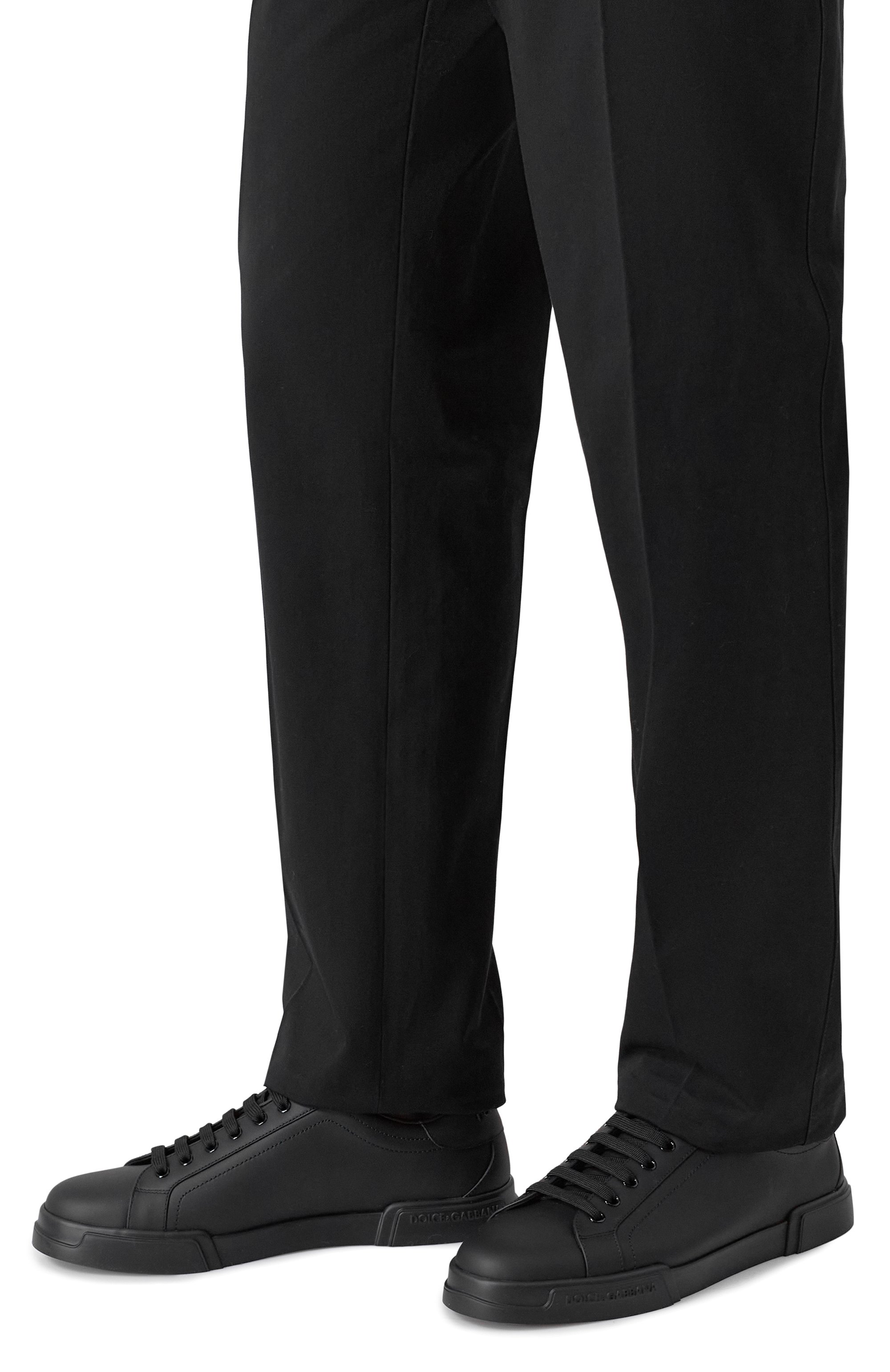 Кожаные кеды portofino DOLCE & GABBANA, арт. CS2332/A1065, фото 3