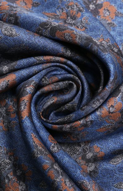 Шелковый платок FURLA синего цвета по цене 19000 руб., арт. WT00021/BX2750, фото 4 Шелковый платок FURLA, арт. WT00021/BX2750, фото 4