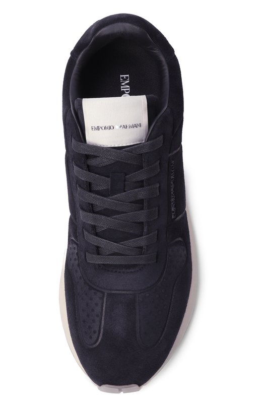 Замшевые кроссовки Emporio Armani EM003740/AF19728 Синий  EM003740/AF19728 Фото 6