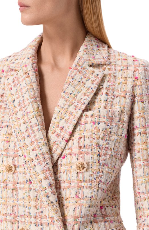 Твидовый жакет Seven Lab 126-S-W-10-09-077 Бежевый  126-S-W-10-09-077 Фото 5