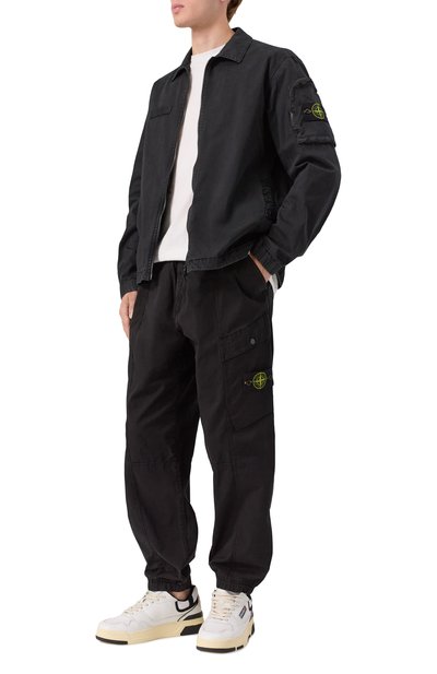 Хлопковые джоггеры STONE ISLAND, арт. K1S153100016/S0010, фото 2