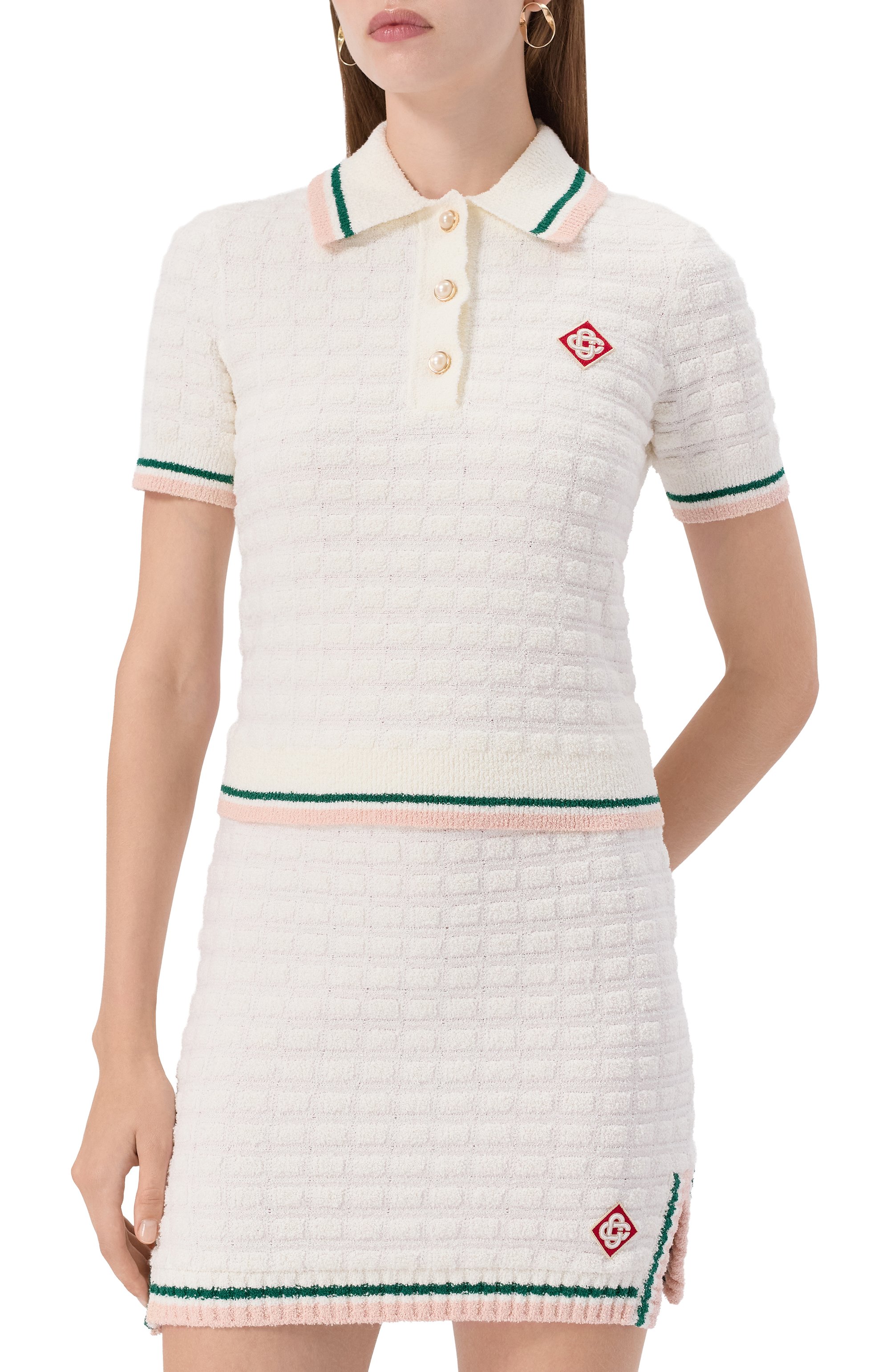 Хлопковое поло CASABLANCA, арт. WPF25KW101701, фото 3