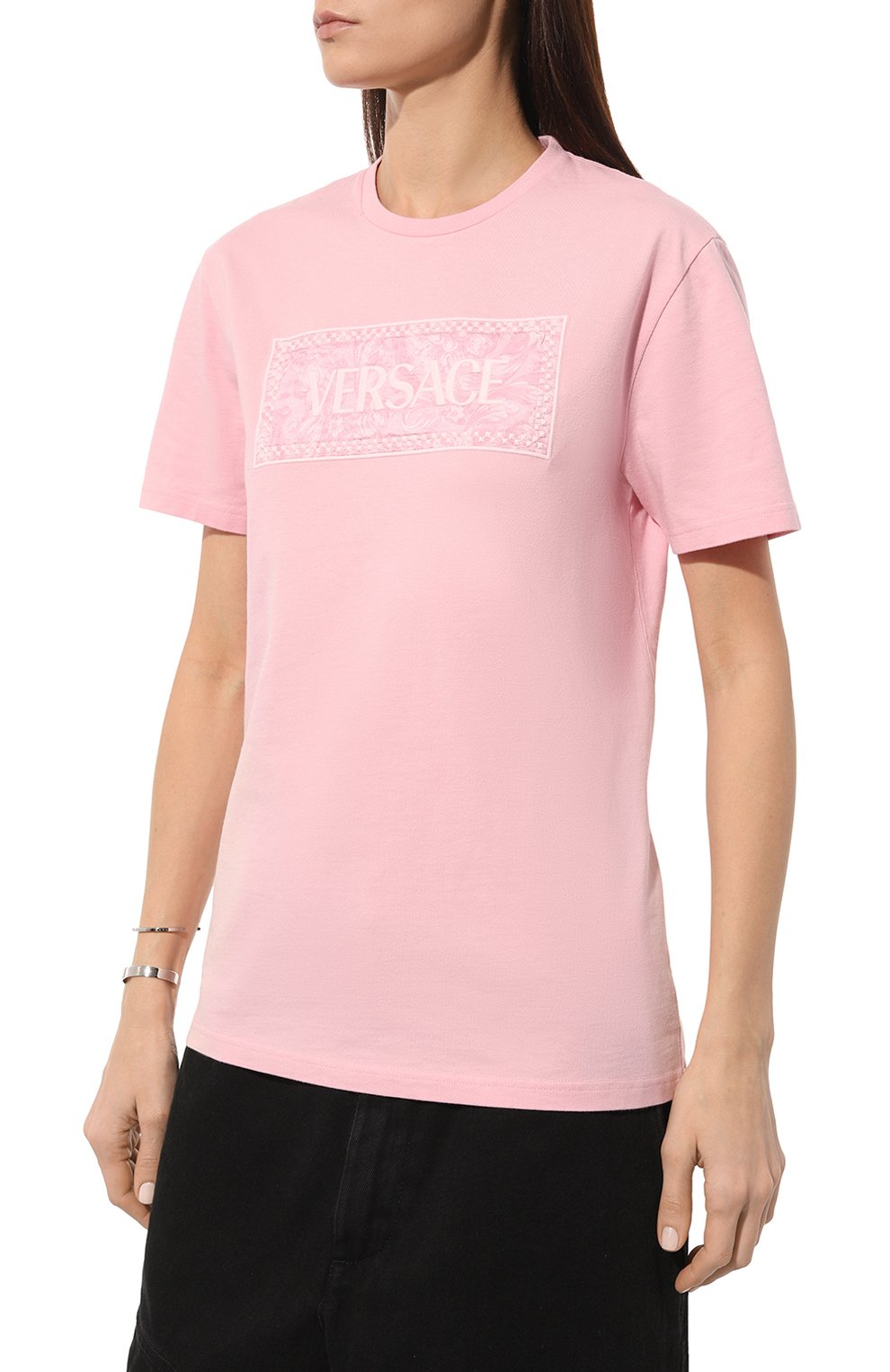Хлопковая футболка VERSACE, арт. 1013600/1A10135, фото 3