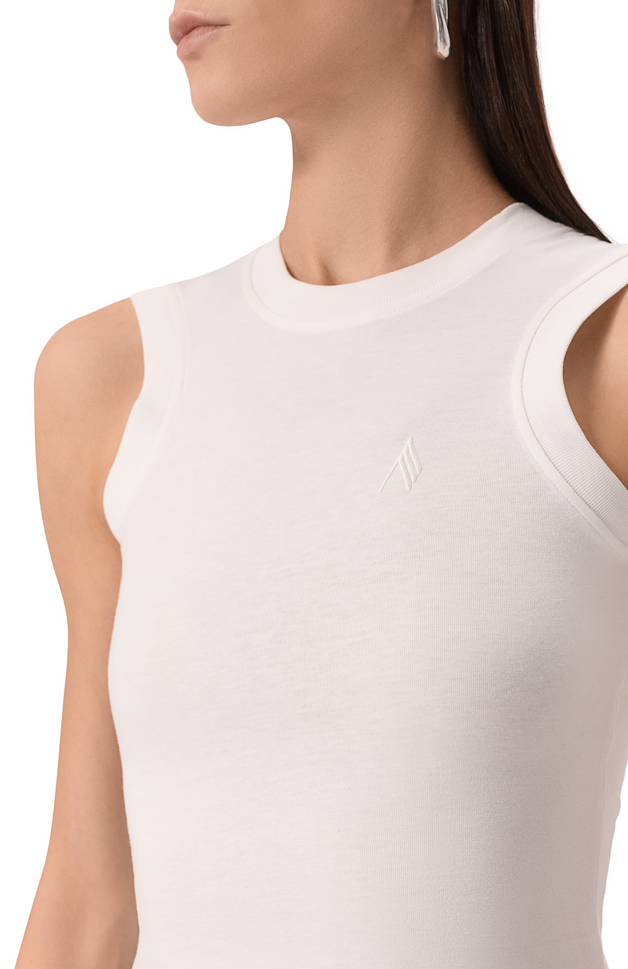 Хлопковая майка THE ATTICO, арт. 250WCN00003/JJJ025AA, фото 5