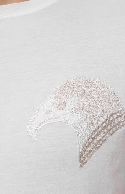 Футболка STEFANO RICCI белого цвета по цене 43150 руб., арт. MNH3202450/803, фото 5 Футболка STEFANO RICCI, арт. MNH3202450/803, фото 5