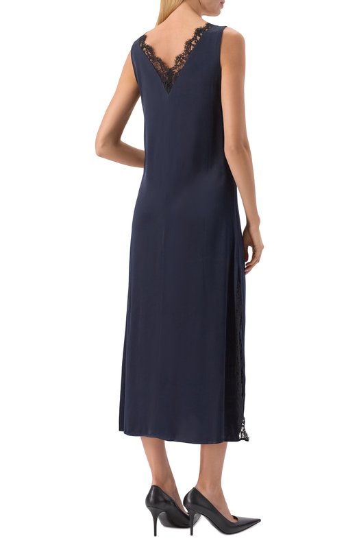 Платье из вискозы Officine Generale W25WDRS105 Синий  W25WDRS105 Фото 4