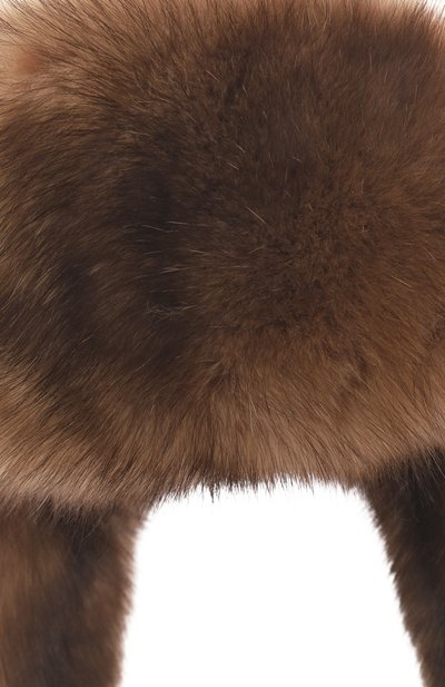 Меховая шапка-ушанка селин из норки и соболя FURLAND, арт. 0090907450187600000, фото 3