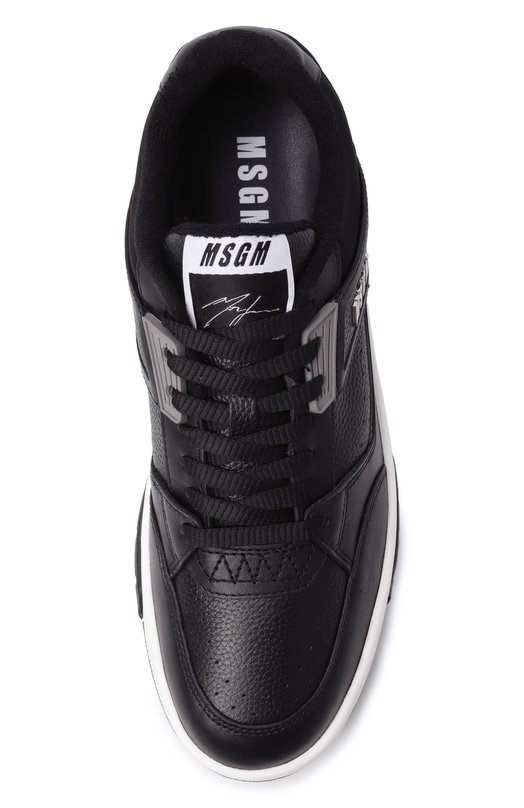 Кожаные кеды MSGM 3940MS604/886 Чёрный  3940MS604/886 Фото 6