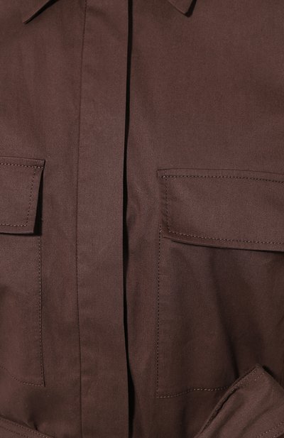 Хлопковое платье LORO PIANA коричневого цвета по цене 257500 руб., арт. FAL1183, фото 5 Хлопковое платье LORO PIANA, арт. FAL1183, фото 5