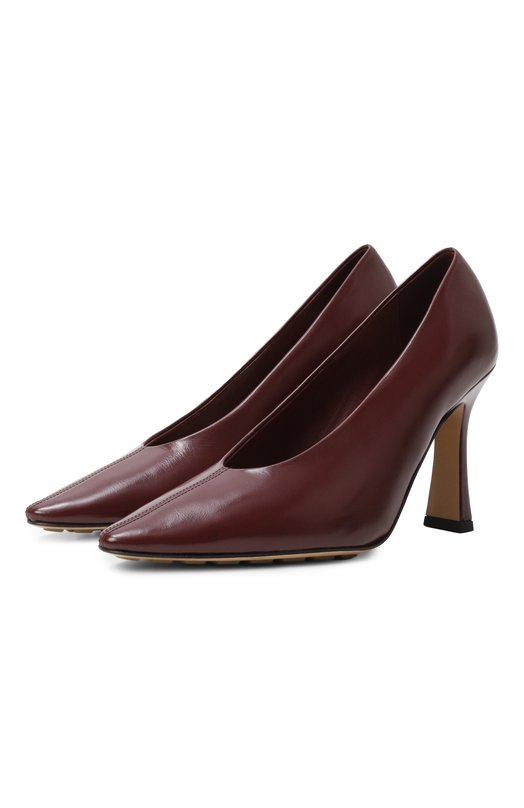 Кожаные туфли Sofia Bottega Veneta 827710/V3H90 Бордовый 827710/V3H90