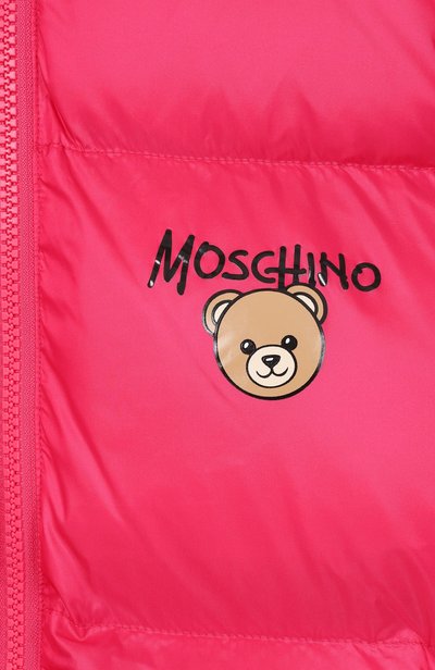 Утепленная куртка MOSCHINO фуксия цвета по цене 44050 руб., арт. HUS05P/L3AC3, фото 3 Утепленная куртка MOSCHINO, арт. HUS05P/L3AC3, фото 3