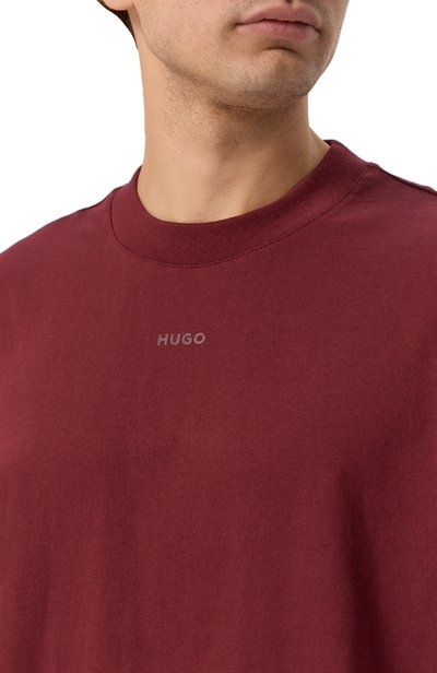 Хлопковая футболка HUGO, арт. 50488330, фото 5