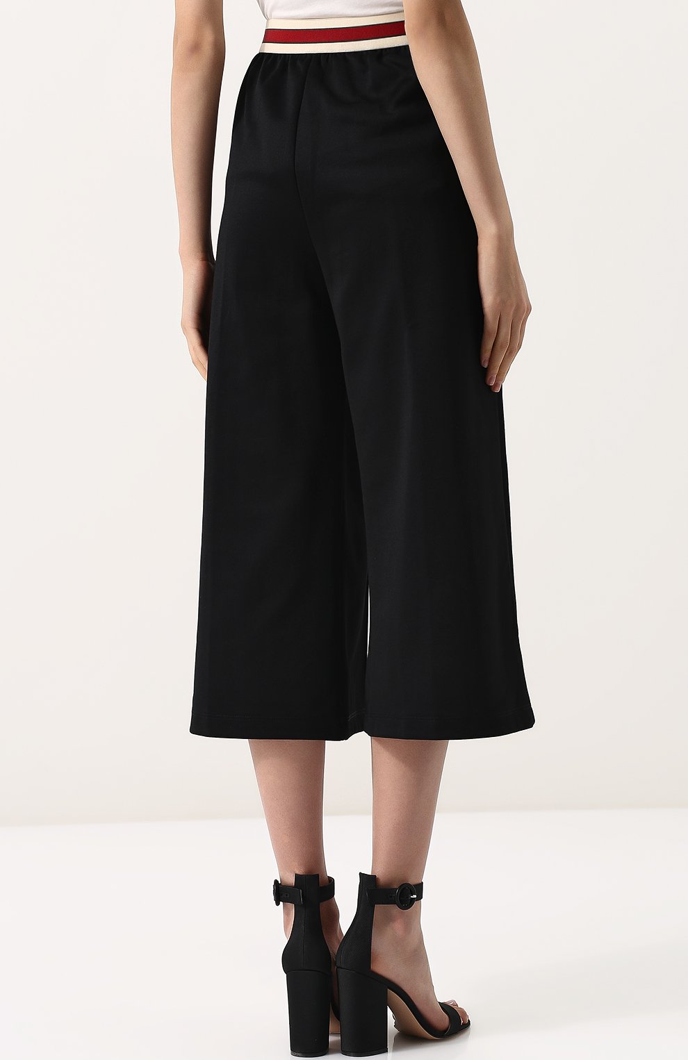 Укороченные брюки с контрастным поясом GUCCI, арт. 502295/X9N69, фото 4