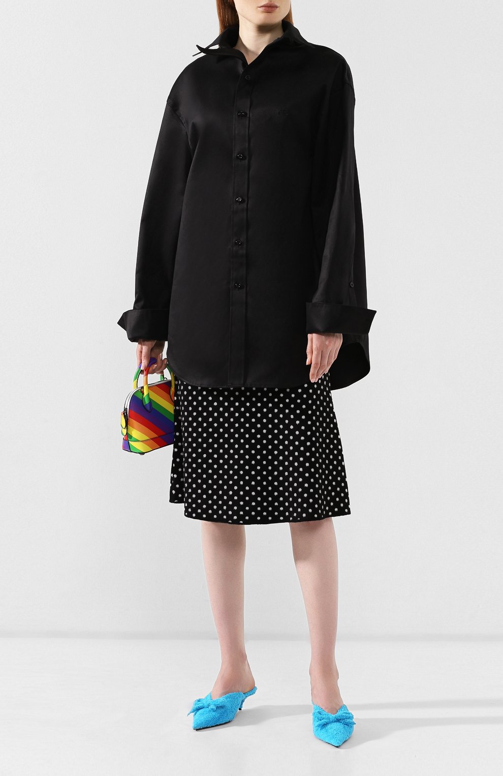 Хлопковая рубашка BALENCIAGA, арт. 572582/TEP11, фото 2