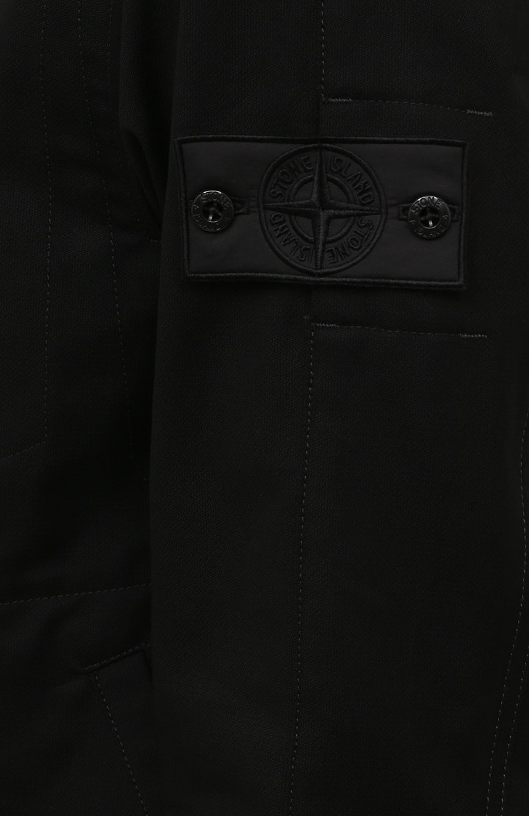 Мужская хлопковая куртка STONE ISLAND SHADOW PROJECT черного цвета, арт. 751910409 | Фото 5 (Рукава: Длинные; Материал внешний: Хлопок; Длина (верхняя одежда): Короткие; Кросс-КТ: Ветровки, Куртка, Легкие; Стили: Кэжуэл; Драгоценные камни: Проставлено; Материал сплава: Проставлено)