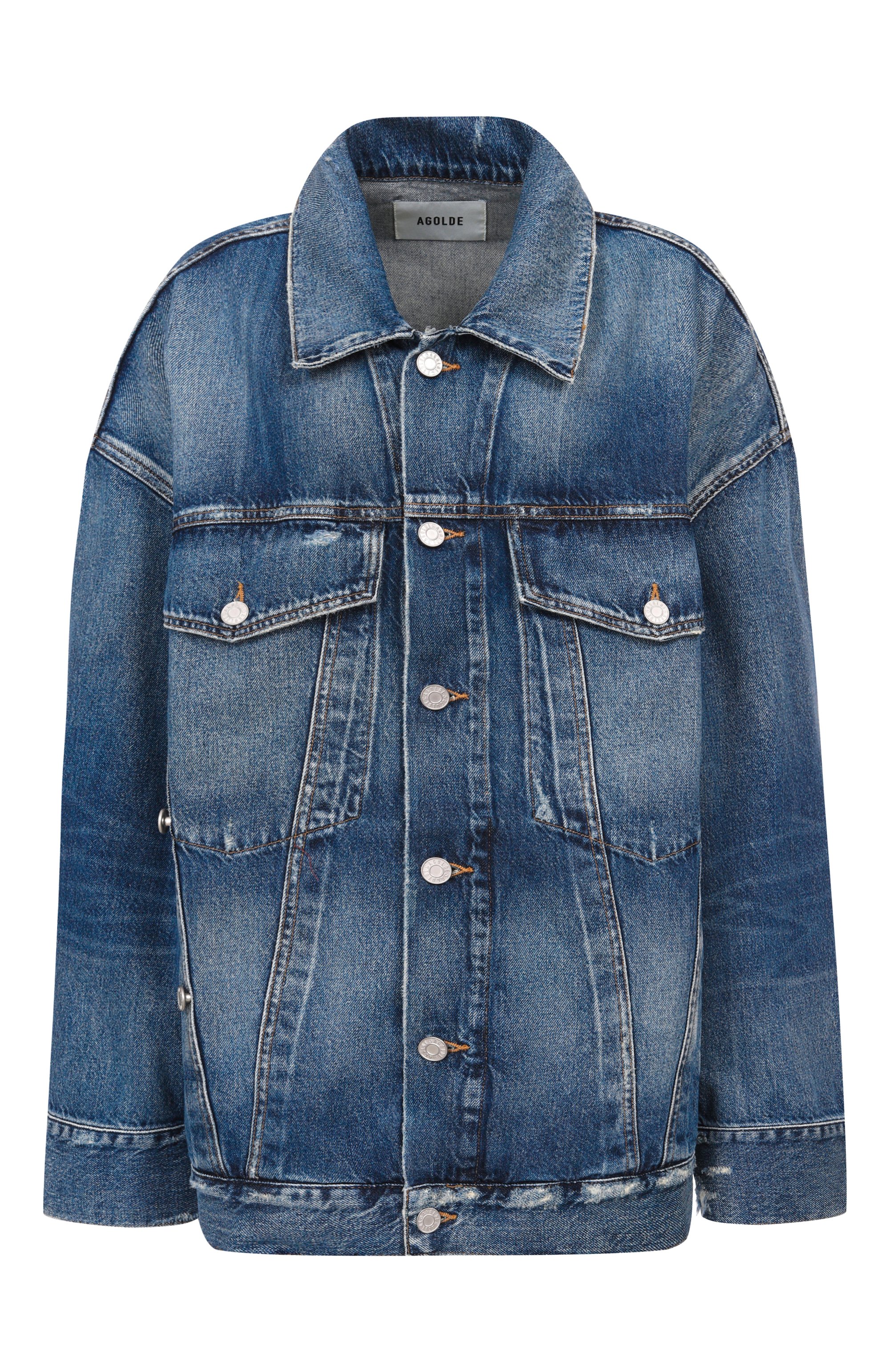 Джинсовая куртка reworked wayne AGOLDE, арт. A50451652, фото 1
