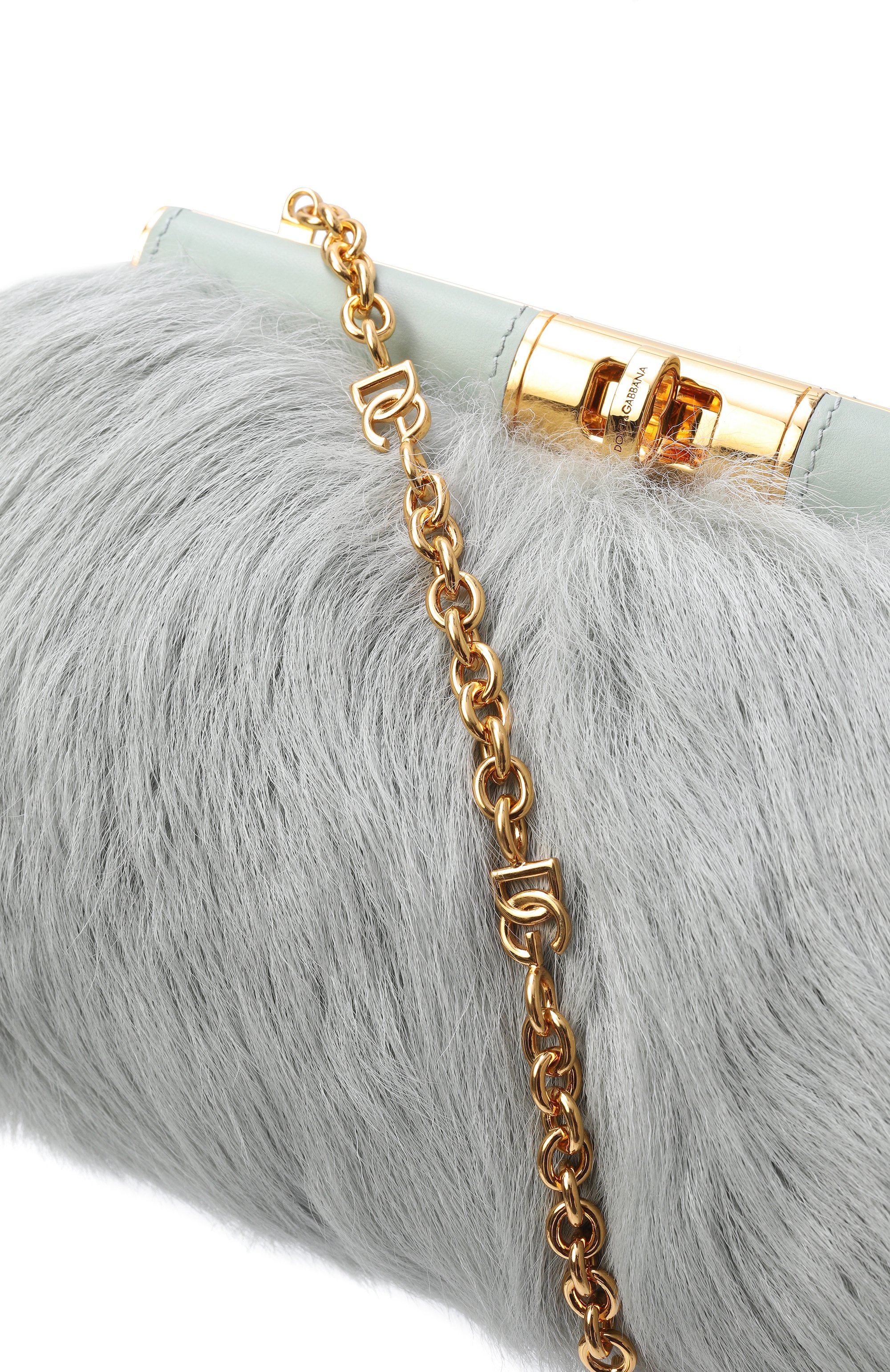 Клатч marlene small DOLCE & GABBANA светло-голубого цвета по цене 357000 руб., арт. BB7635/A0527, фото 6 Клатч marlene small DOLCE & GABBANA, арт. BB7635/A0527, фото 6