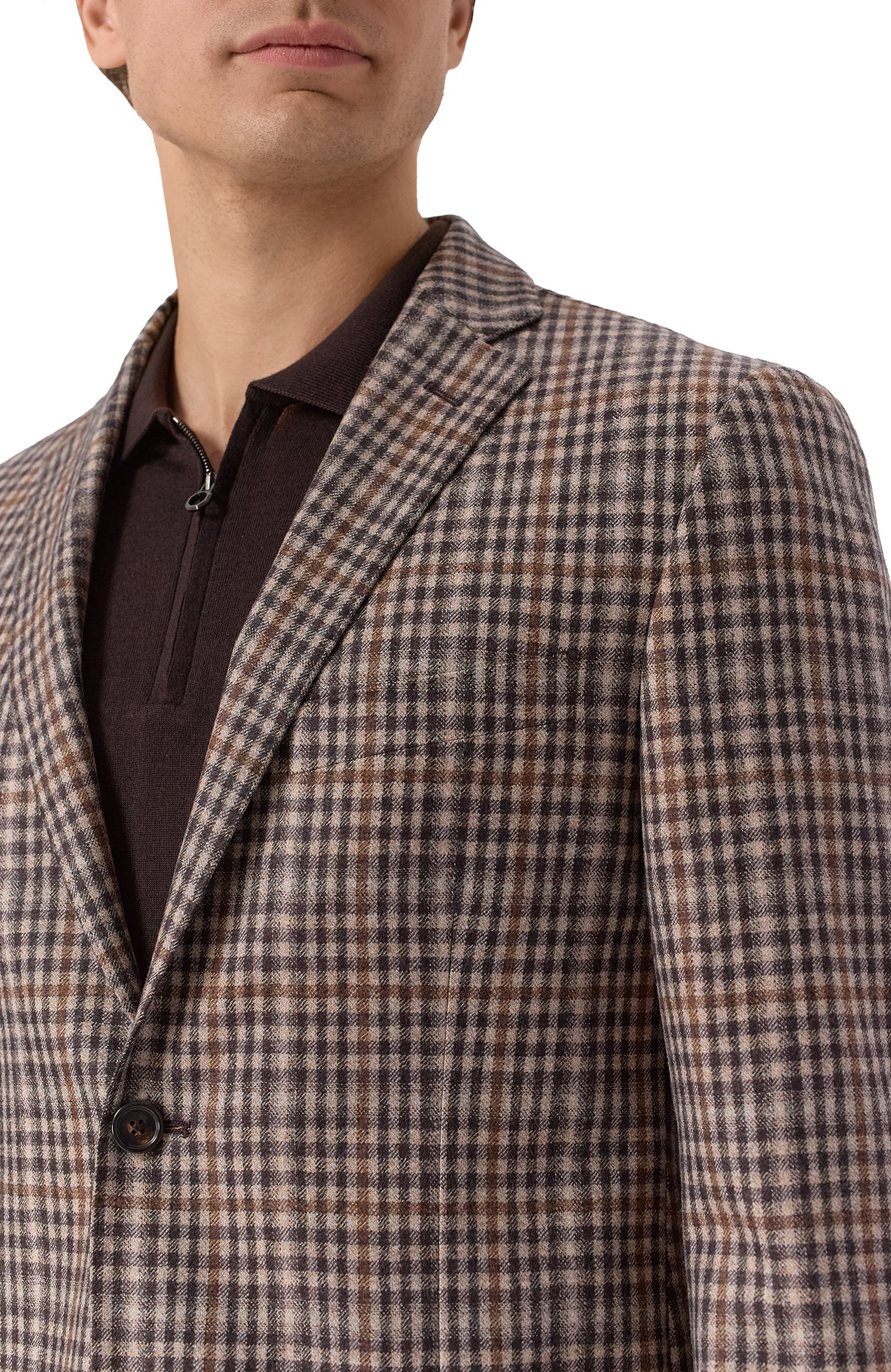 Шерстяной пиджак CORNELIANI бежевого цвета по цене 129500 руб., арт. 286002/2A16271, фото 5 Шерстяной пиджак CORNELIANI, арт. 286002/2A16271, фото 5