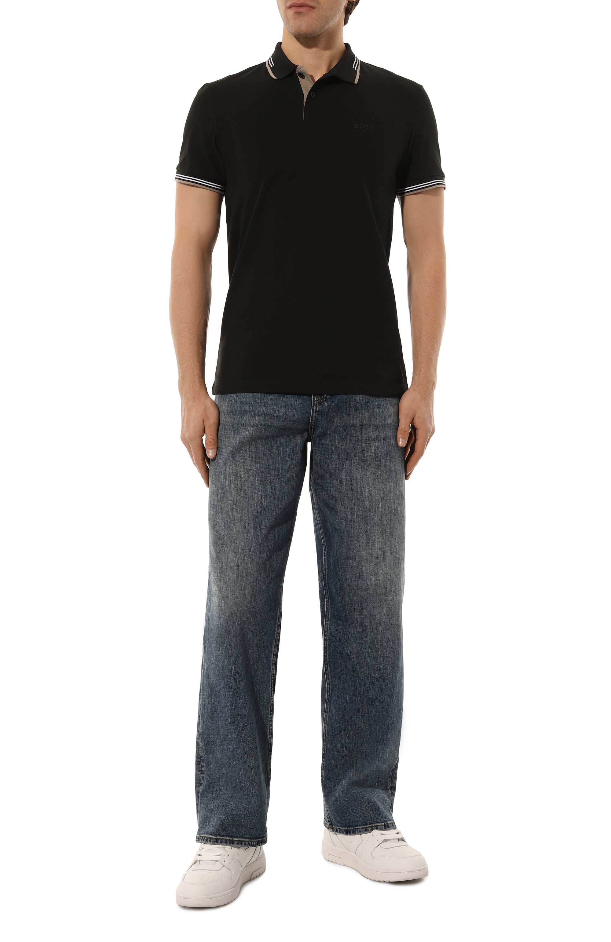 Хлопковое поло BOSS GREEN, арт. 50506193, фото 2