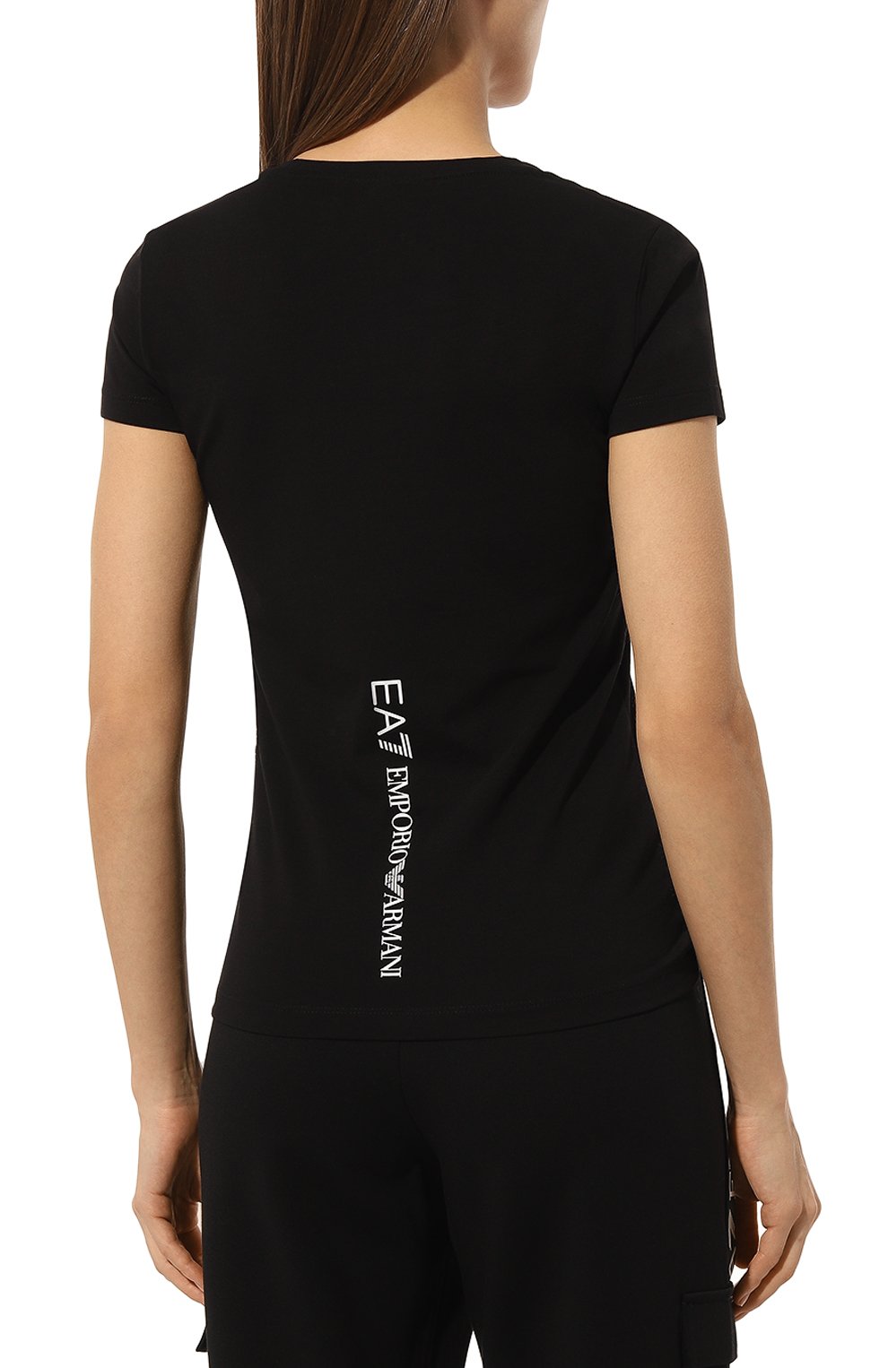 Хлопковая футболка EA7, арт. 8NTT66/TJFKZ, фото 4