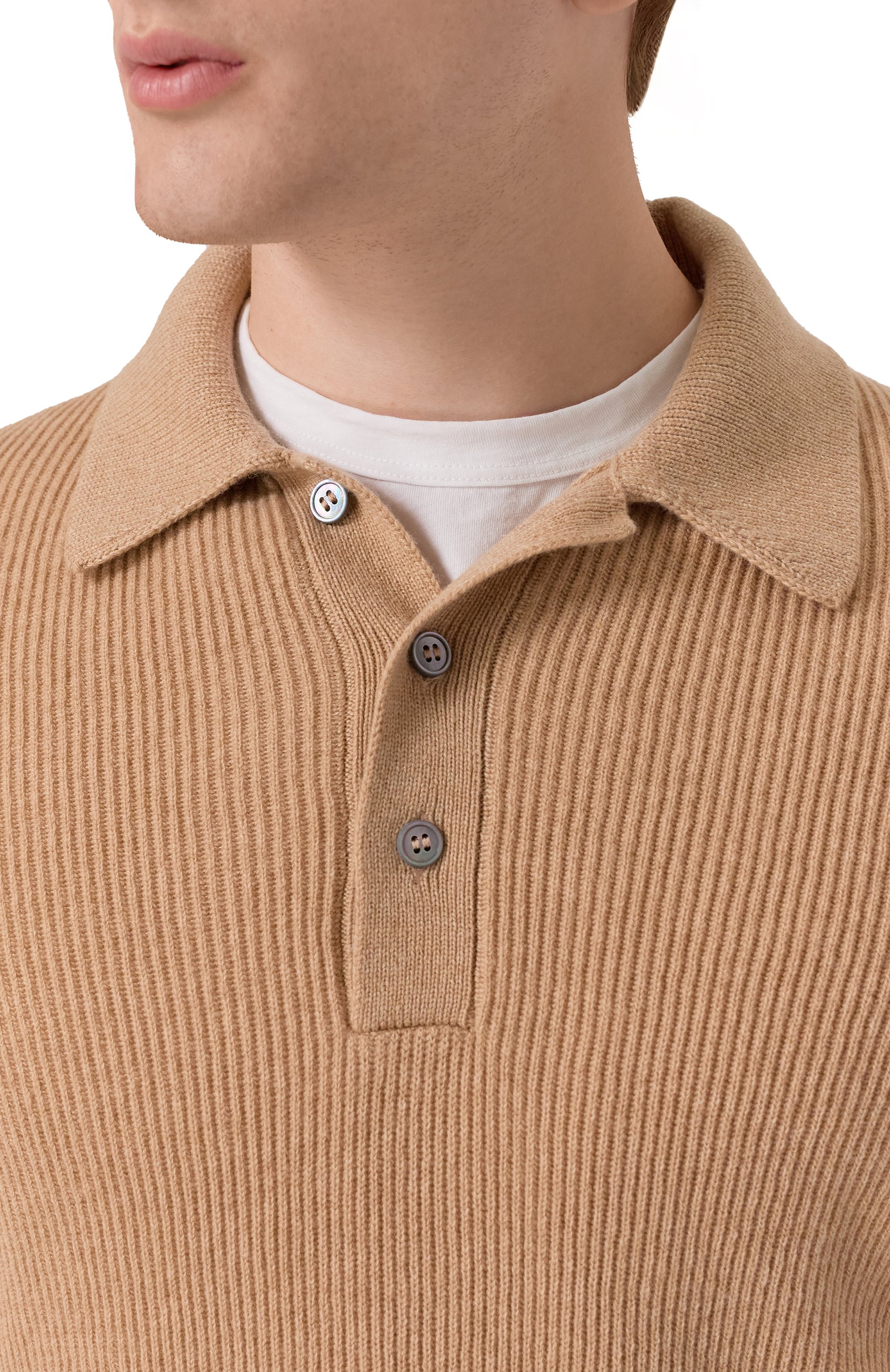 Поло из шерсти и кашемира GRAN SASSO, арт. 57161/19679, фото 5