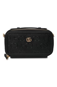 Кожаный чехол gg для iphone GUCCI черного цвета, арт. 681225/UF5AG | Фото 1 (Женское Кросс-КТ: Кожа iPhone; Сумки-технические: Сумки через плечо; Региональные ограничения белый список (Axapta Mercury): Не проставлено; Материал: Натуральная кожа; Нос: Не проставлено)