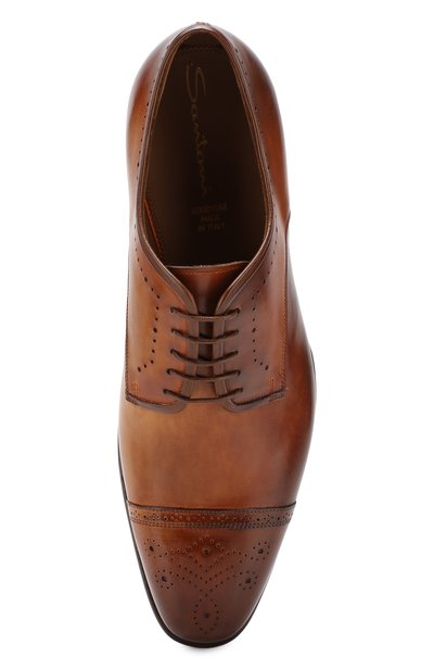 Кожаные дерби SANTONI, арт. MCLE16325MD5HBSDM45, фото 5