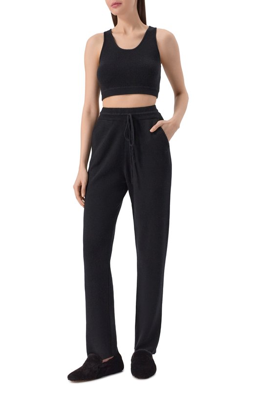 Кашемировые брюки EDOMO T006010FW2324 Чёрный  T006010FW2324 Фото 2