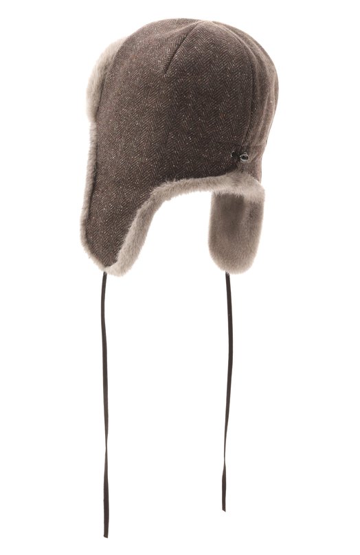Меховая шапка-ушанка из норки FurLand 0130910010044600092 Серый  0130910010044600092 Фото 2
