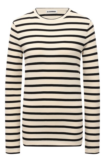 Женский хлопковый пуловер JIL SANDER, арт. JPPU707523-WU247518