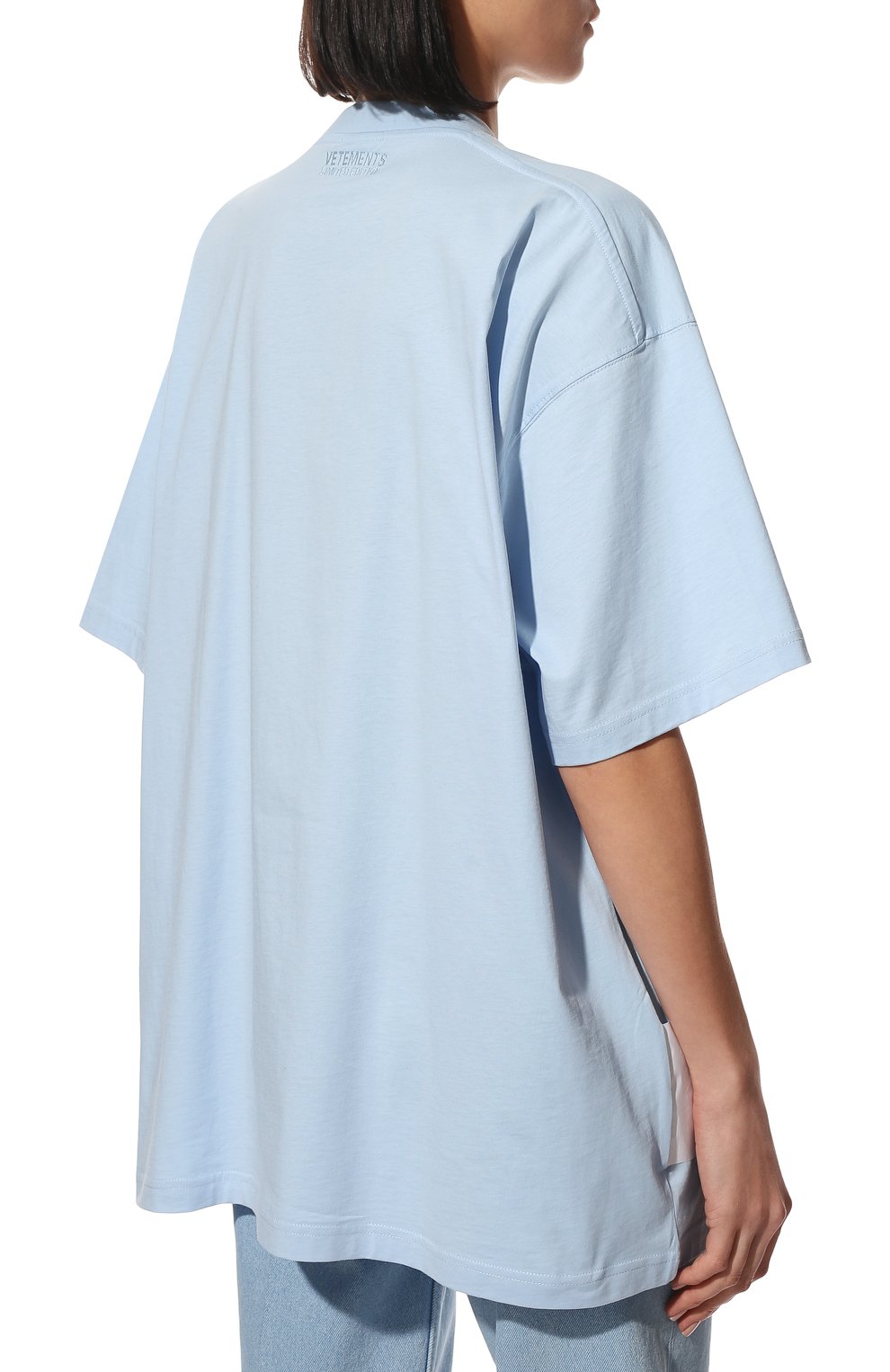 Хлопковая футболка VETEMENTS, арт. UE52TR120Z 1602/W, фото 4